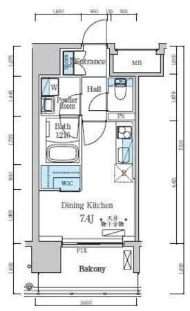 デュオフラッツ仙台木町通リネアの物件間取画像